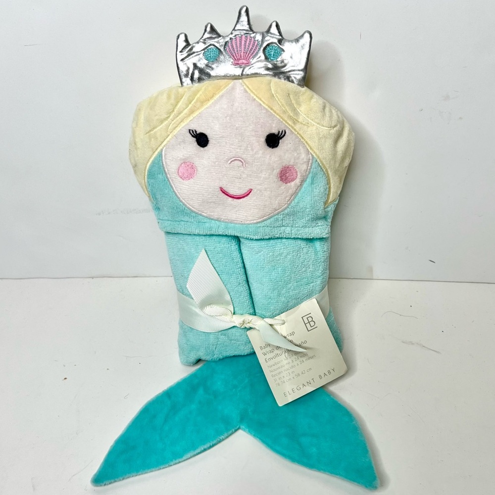 Elegant Baby Mermaid Bath Wrap Towel